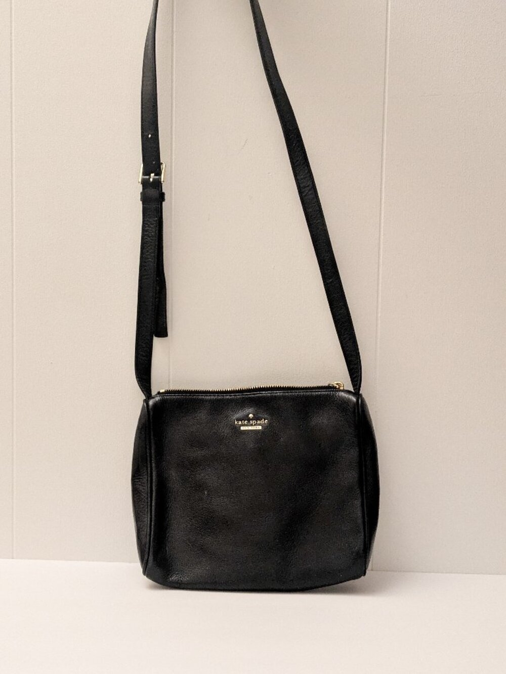 Kate Spade New York Black Pebbled Leather Small Crossbody Bag